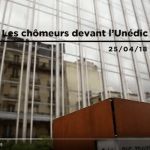 Les chomeurs devant l'unedic 25 avril 2018
