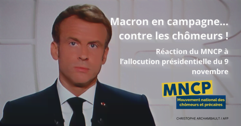 Réaction du MNCP suite à l'allocution du Président le 9 novembre